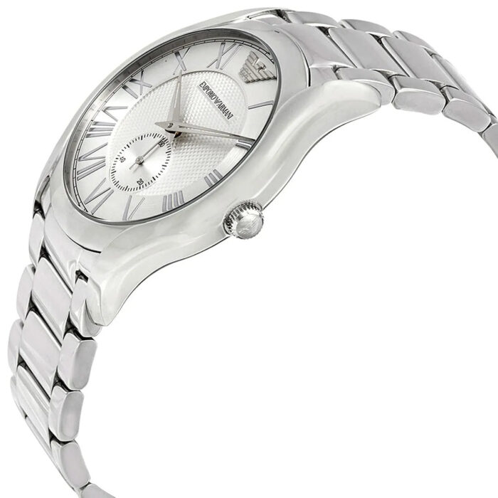 Emporio Armani Dress Quartz Silver Dial Silver Steel Strap Watch For Men - AR11084 - Image 8